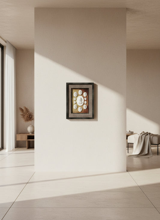 Intaglio Set On Calligraphy Parchment Paper