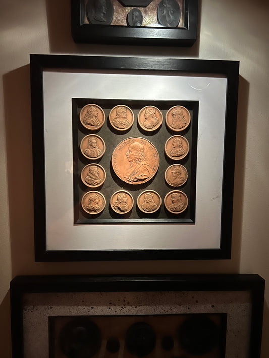 Terracotta Portrait Engravings Of European Kings, Queens, And Nobles