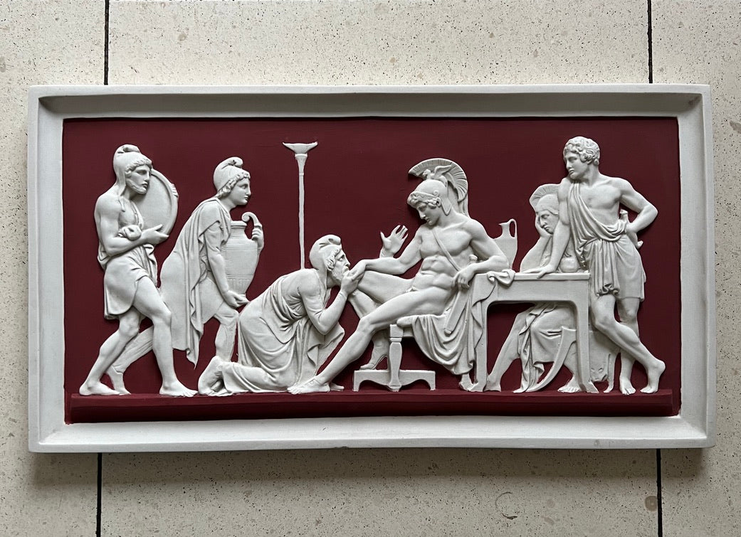 Priamos bettelt um Achilles-Plakette