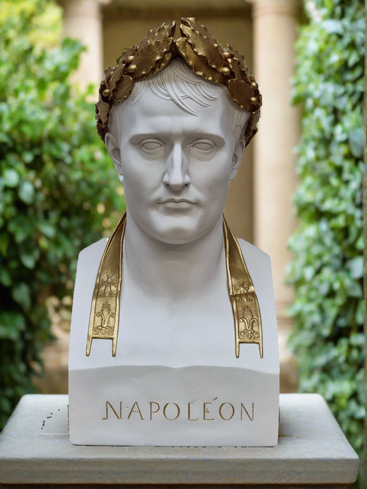 Napoleon As Caesar White With Antique Gilt Wreath.