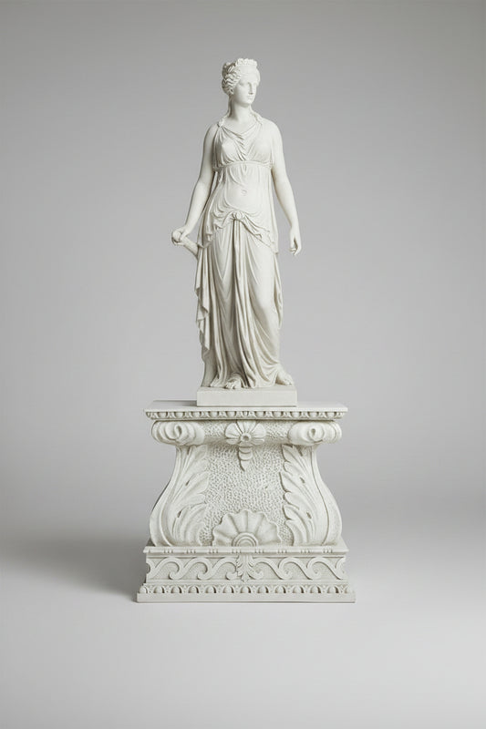 Large decorative square plinth
