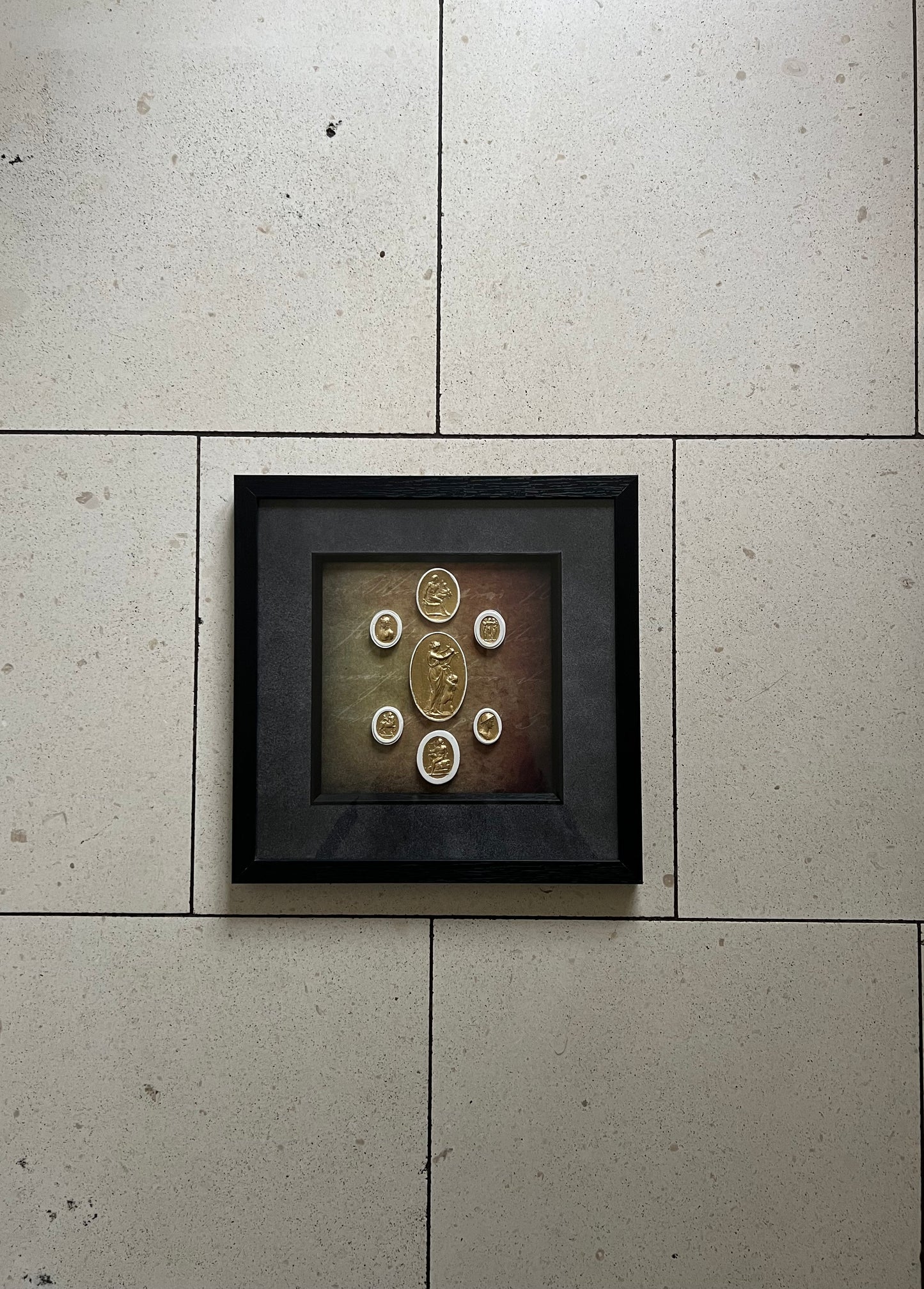 Set Of Gold Leaf Intaglio's