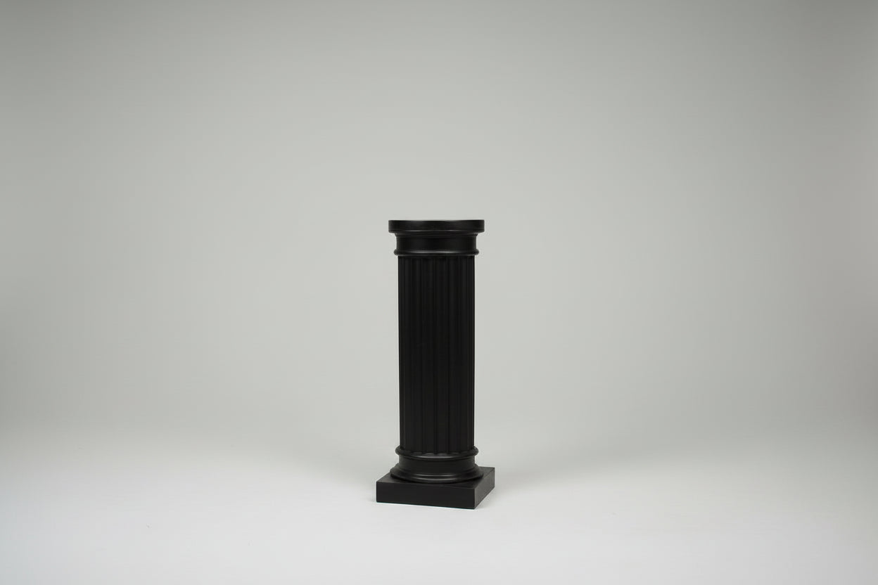 Classical Fluted Column — Basalt Black, After Wren