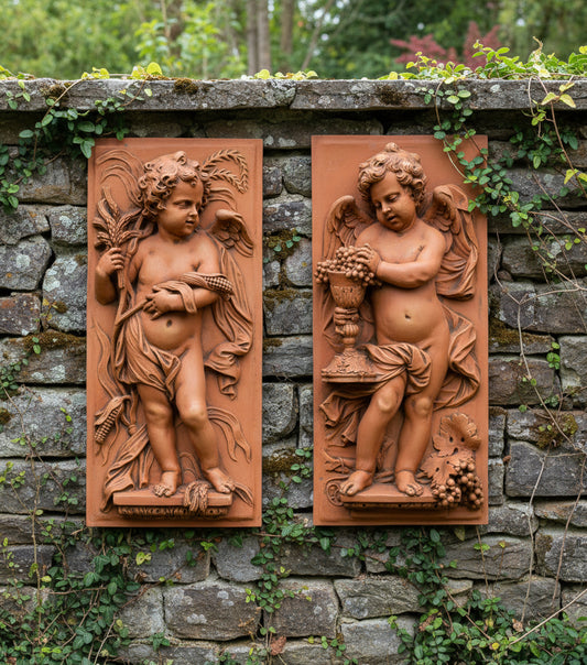 Harvest Plaques a pair.