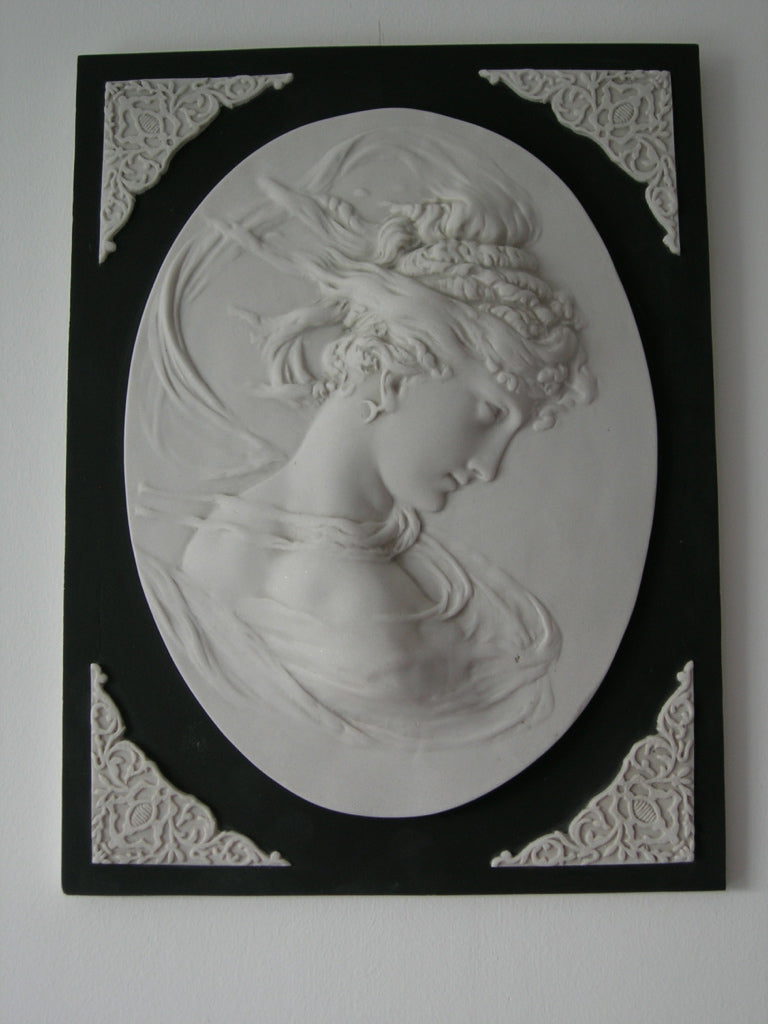 Lady Head Oval On Square Back Pair