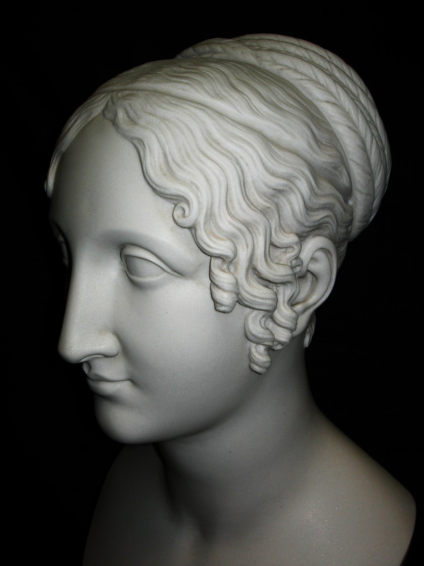Girl With Pleated Hair Bust