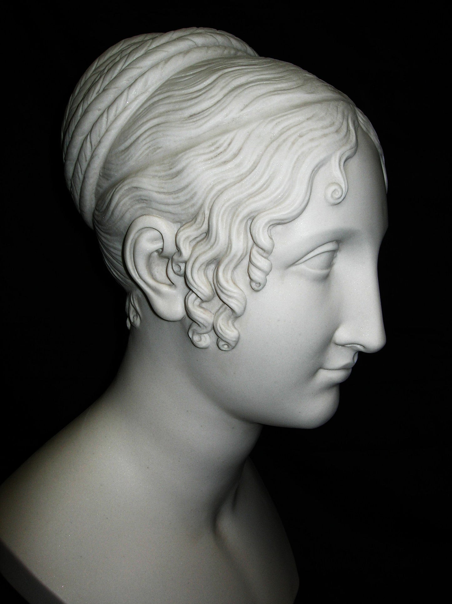 Girl With Pleated Hair Bust