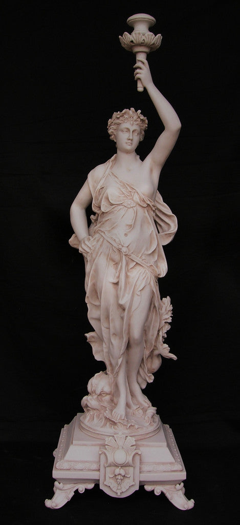 Classical lady With Candle Mount