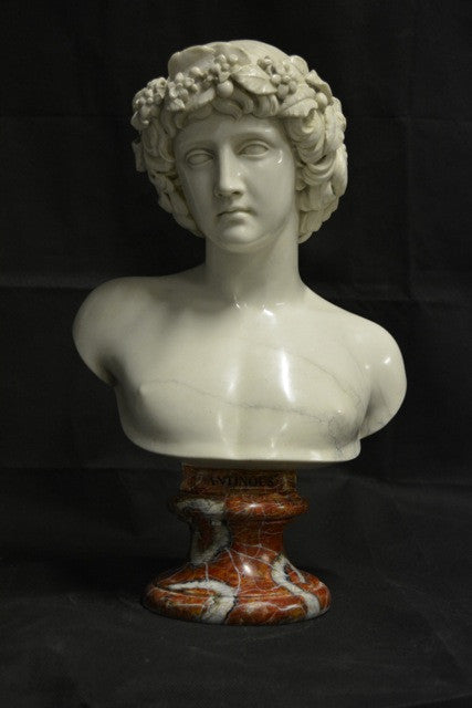 Antinous with Bachic Wreath Finely Finished