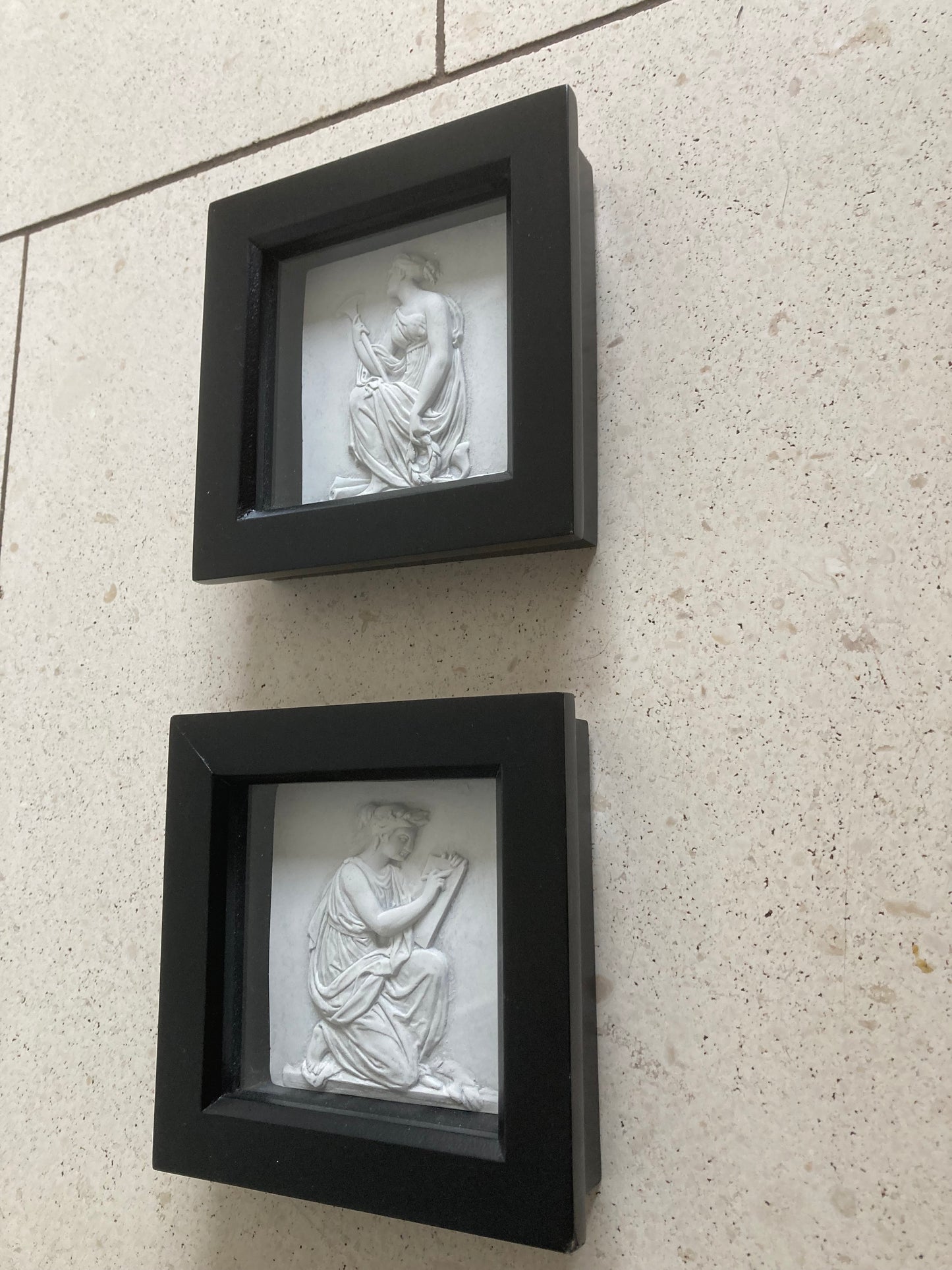 The Arts Pair Framed Reliefs