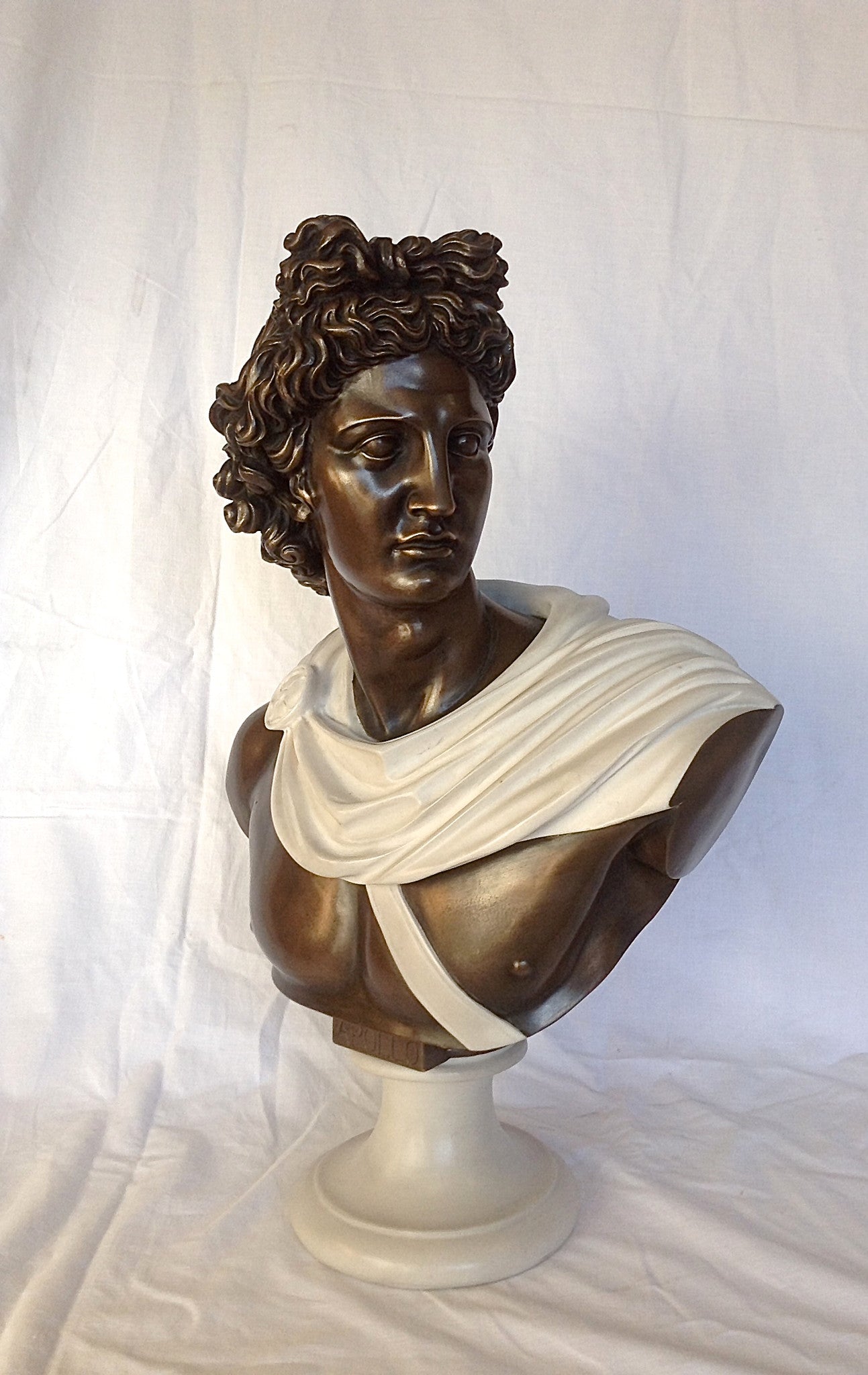 Apollo Belvedere Bronze & Marble