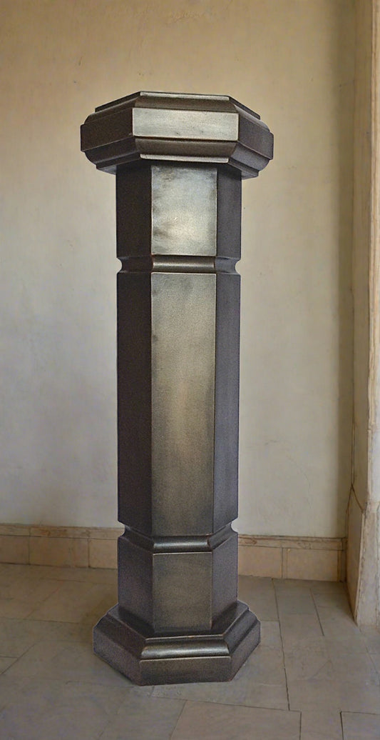 Column Six Sided Bronze 70 CM