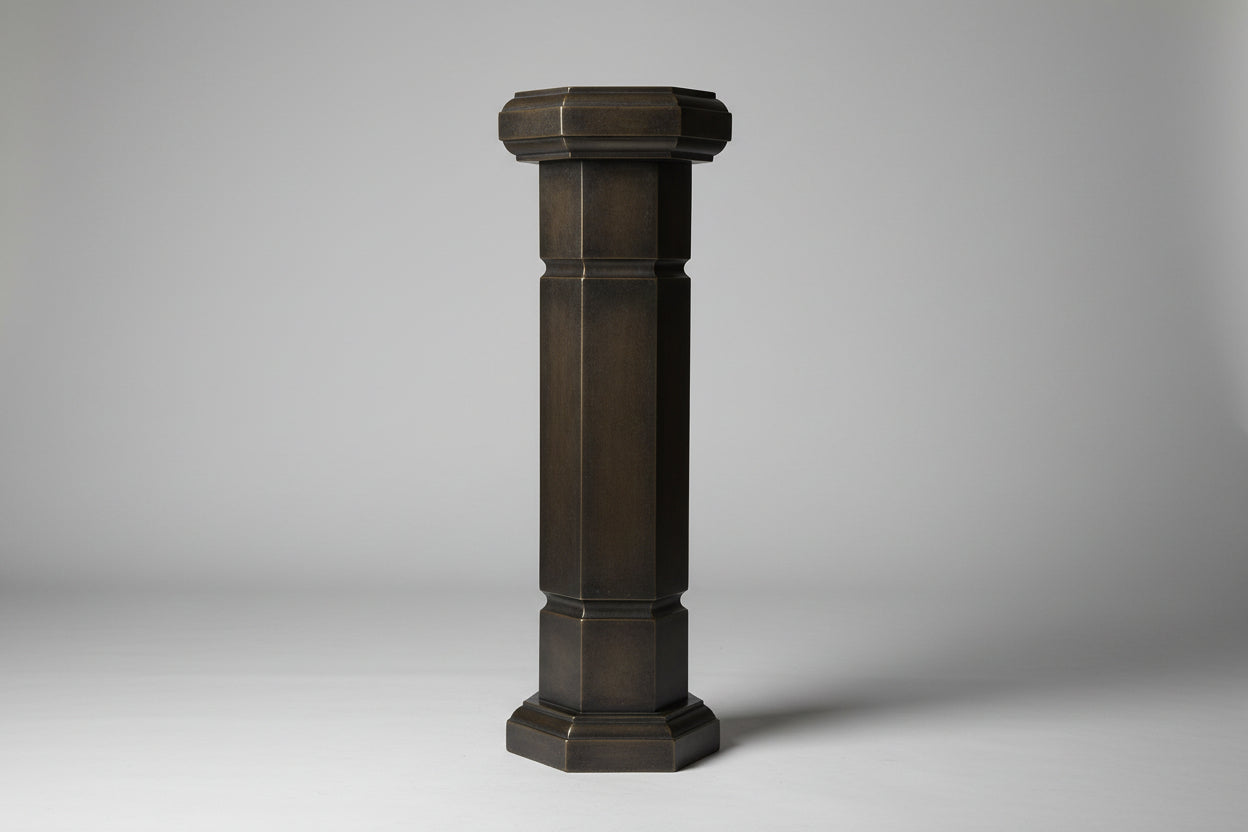 Colonne Six Faces Bronze 70 CM