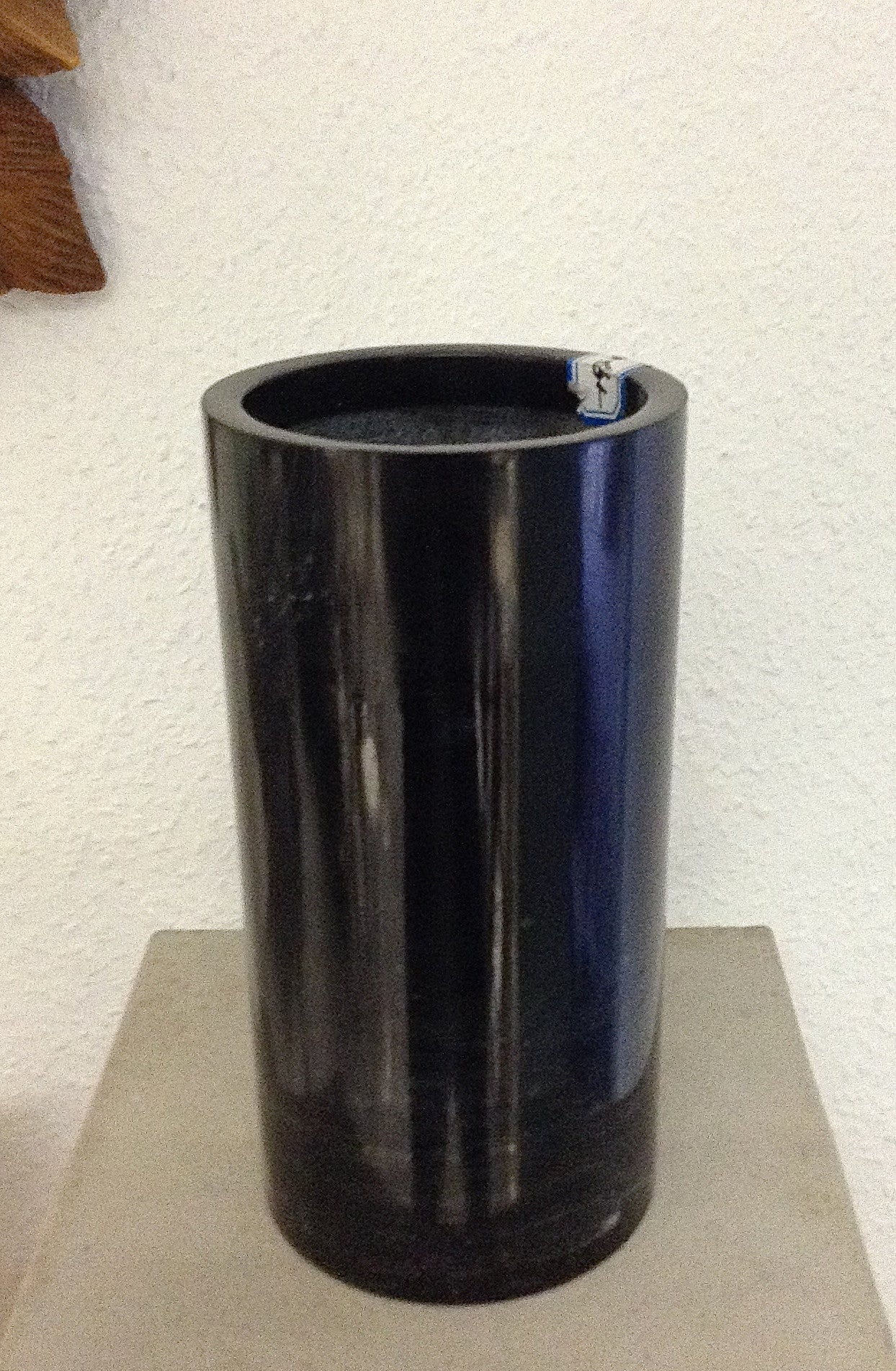 Ancient Black Marble Pencil Vase