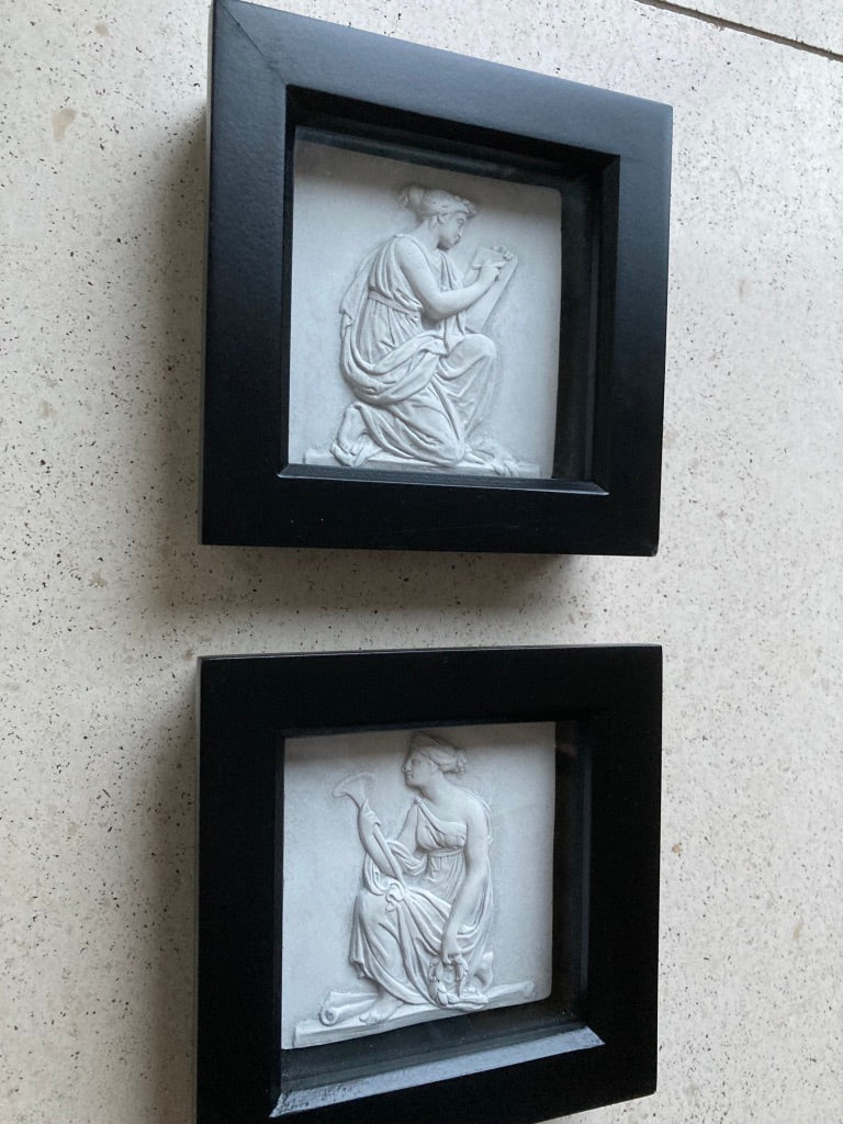 The Arts Pair Framed Reliefs