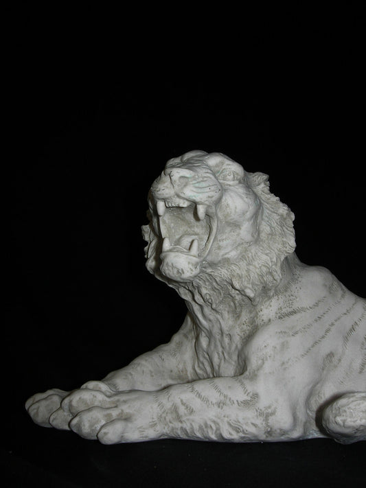 Tiger, Lying and Roaring.