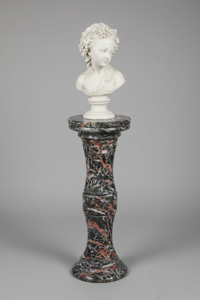 Black Azalia Marble Column 88cm