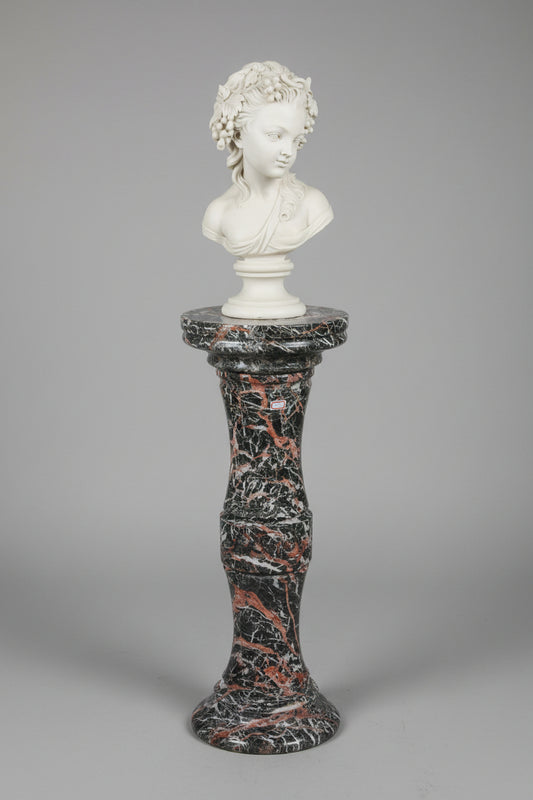 Colonne en marbre Azalia noir 88cm