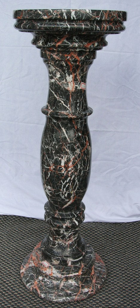 Black Azalia Marble Column 87cm