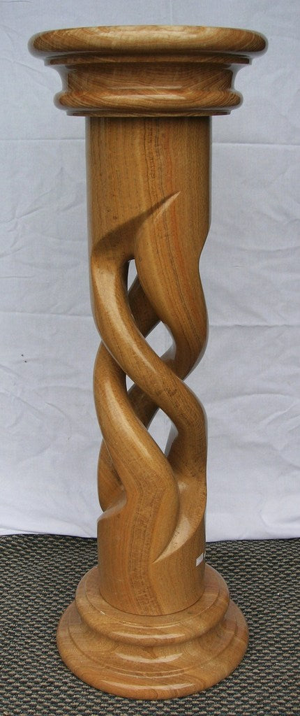 Burmese Wood Marble twist Column