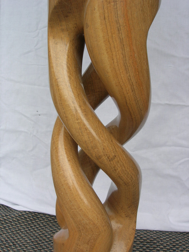 Burmese Wood Marble twist Column