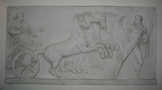 Plaque de char à quatre chevaux à gauche Lrg