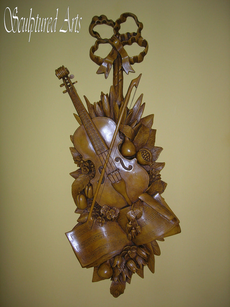 Applique murale violon