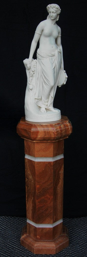 Kleine Säule aus burmesischem Holzmarmor