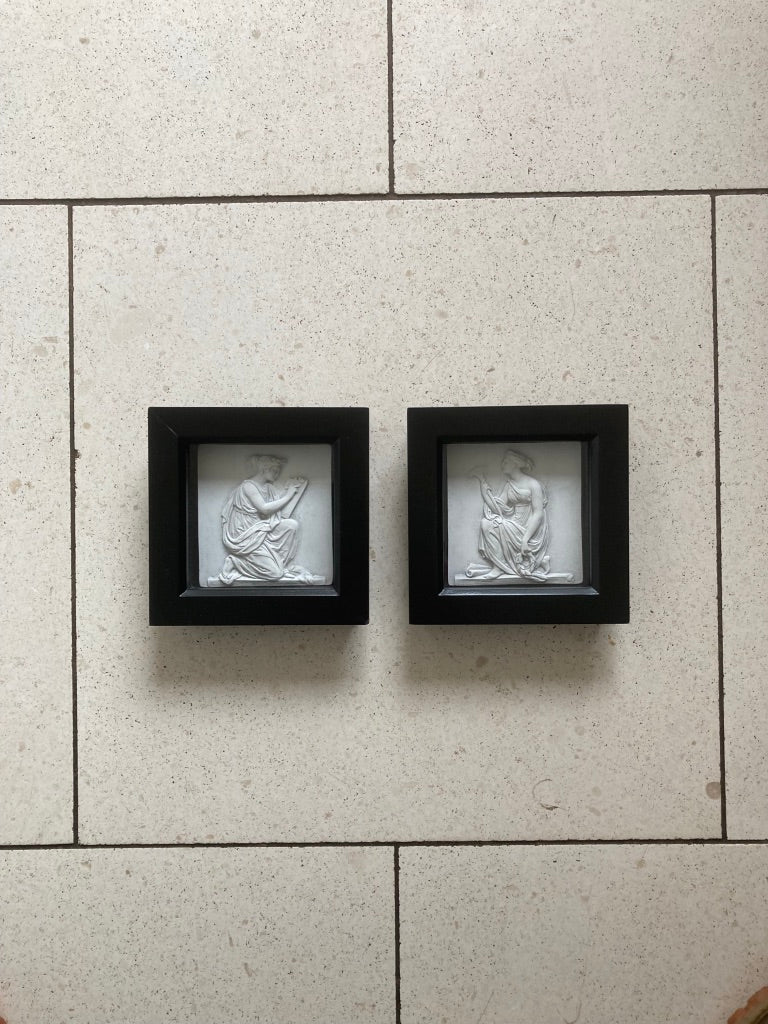 The Arts Pair Framed Reliefs