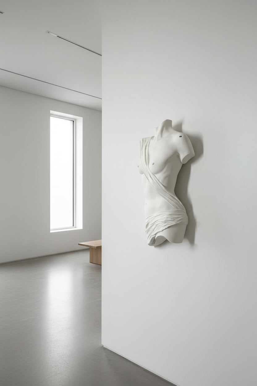 Life-Sized Sensual Wall Sculpture Titled 'Rosemary'