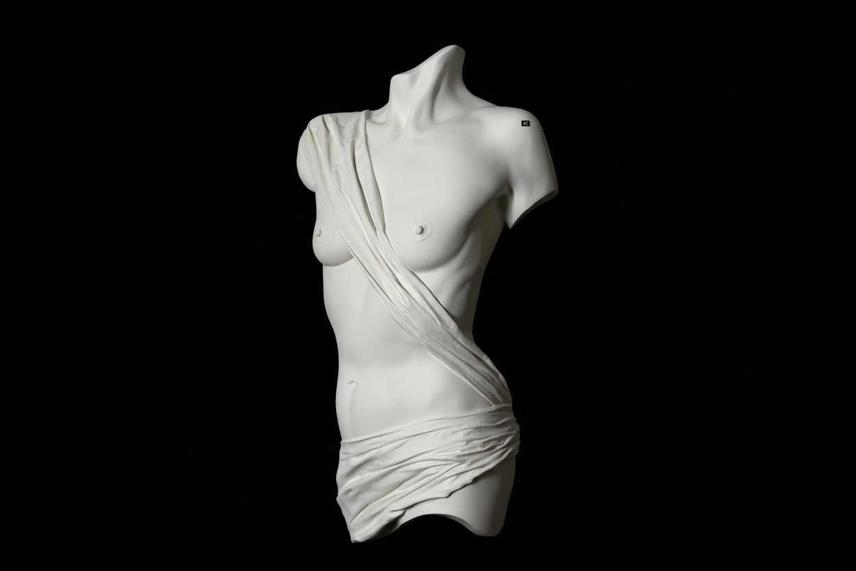 Life-Sized Sensual Wall Sculpture Titled 'Rosemary'