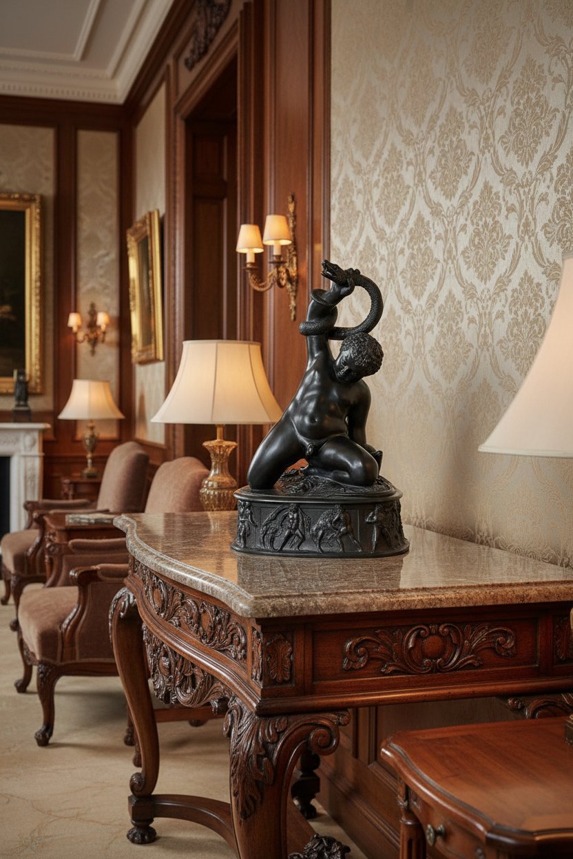 Der junge Herkules, Basaltschwarz