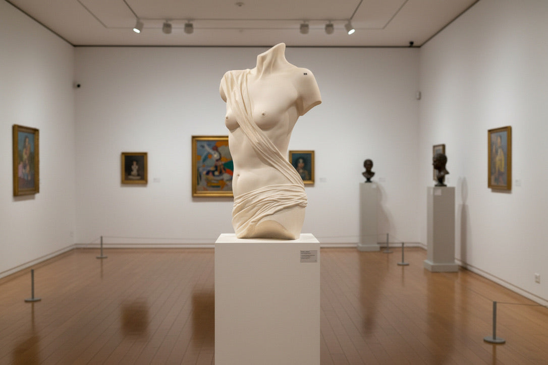 Life-Sized Sensual Wall Sculpture Titled 'Rosemary'