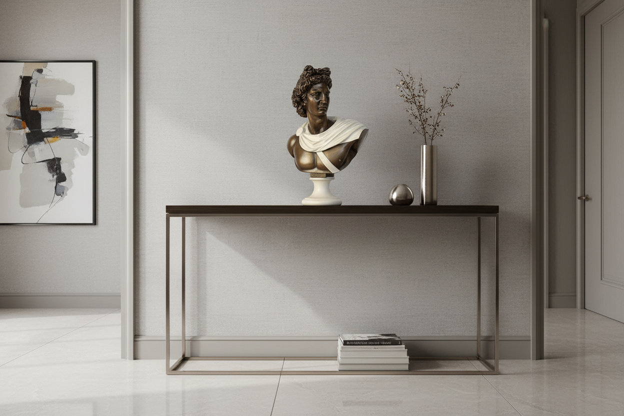 Apollo Belvedere Bust - Bronze and Carrara Marble