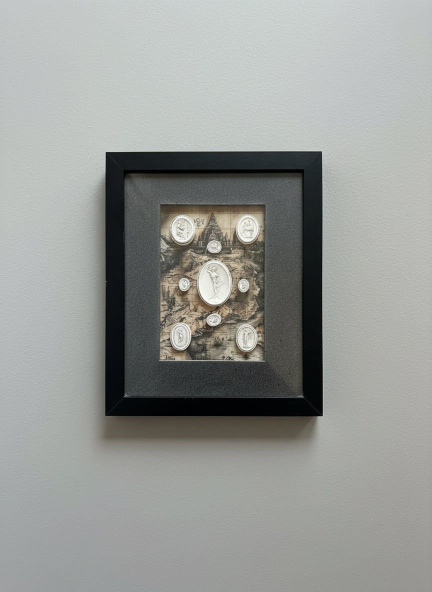 Intaglio's Set upon a Treasure Map Back Ground