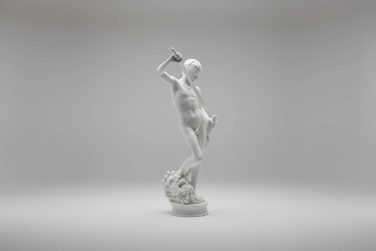 David Vanquishing Goliath Statue