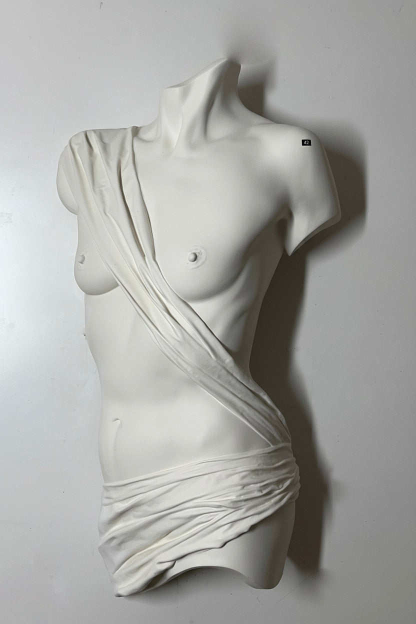 Life-Sized Sensual Wall Sculpture Titled 'Rosemary'