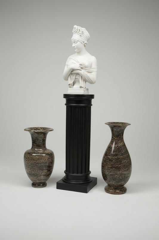 Colonne Cannelée Noir