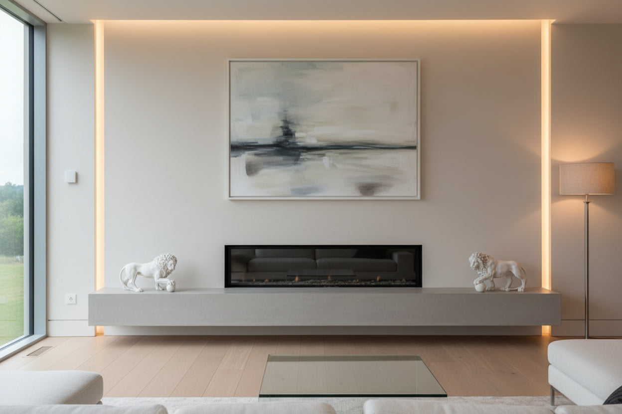 The Medici & Vacca lions Pair Free Standing White