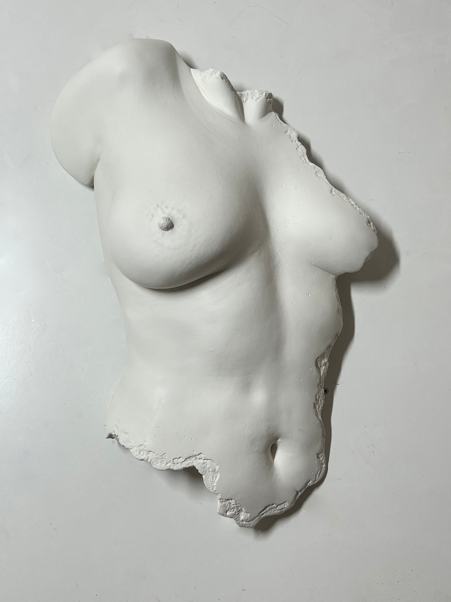 'Aurora' Life-Size Female Torso Wall Sculpture by Ken Clarke