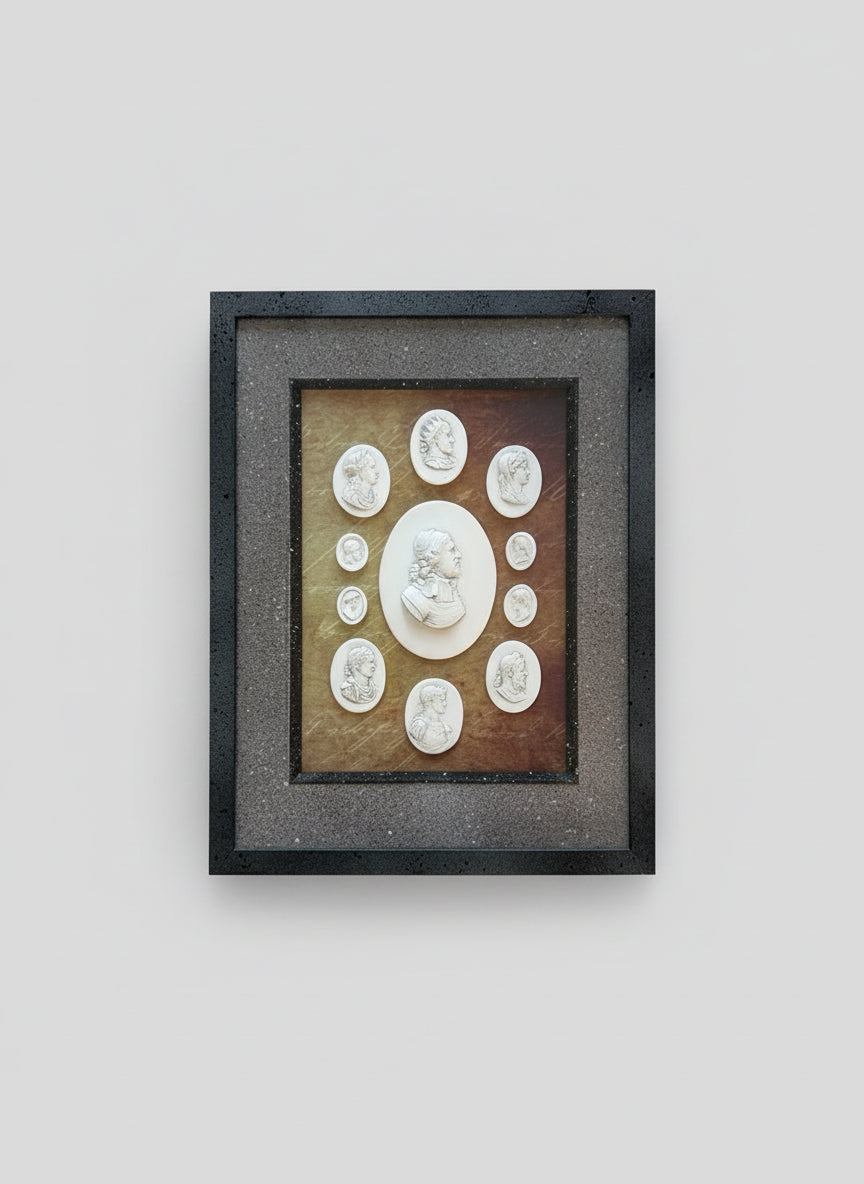 Intaglio Set On Calligraphy Parchment Paper