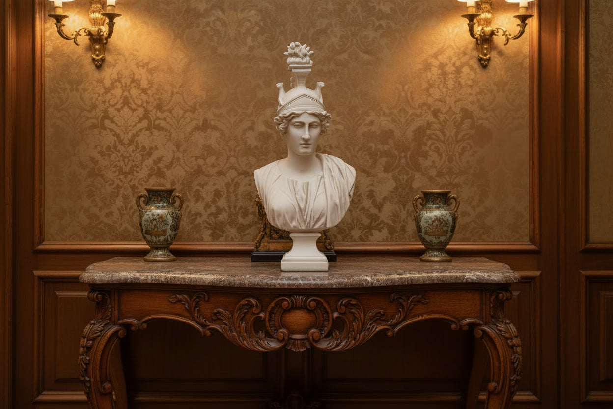 Bust of Roma - Italian Marble Sculpture c1800