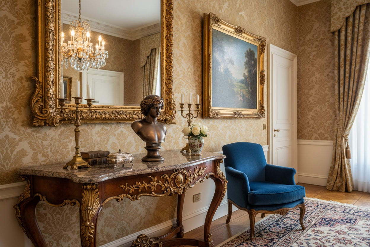 Bronze Antinous - Bust After Bernini 1640