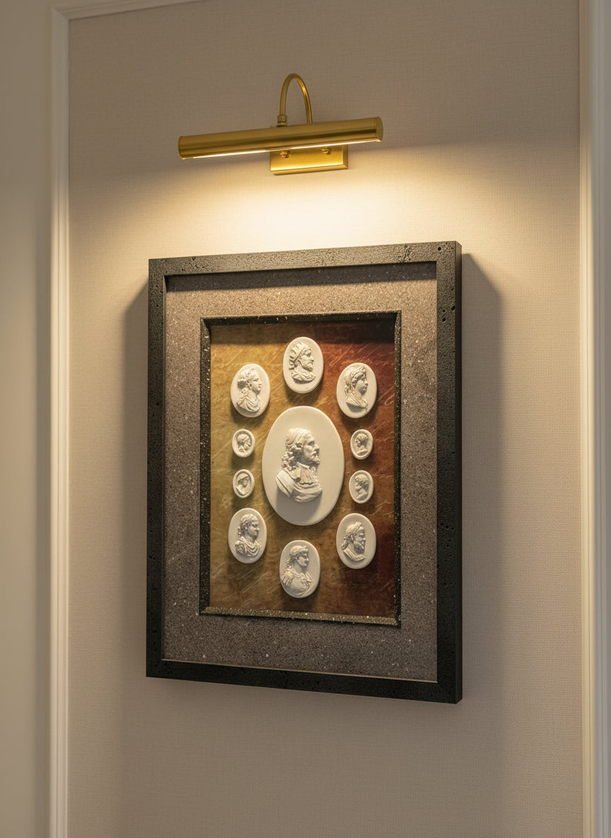 Intaglio Set On Calligraphy Parchment Paper