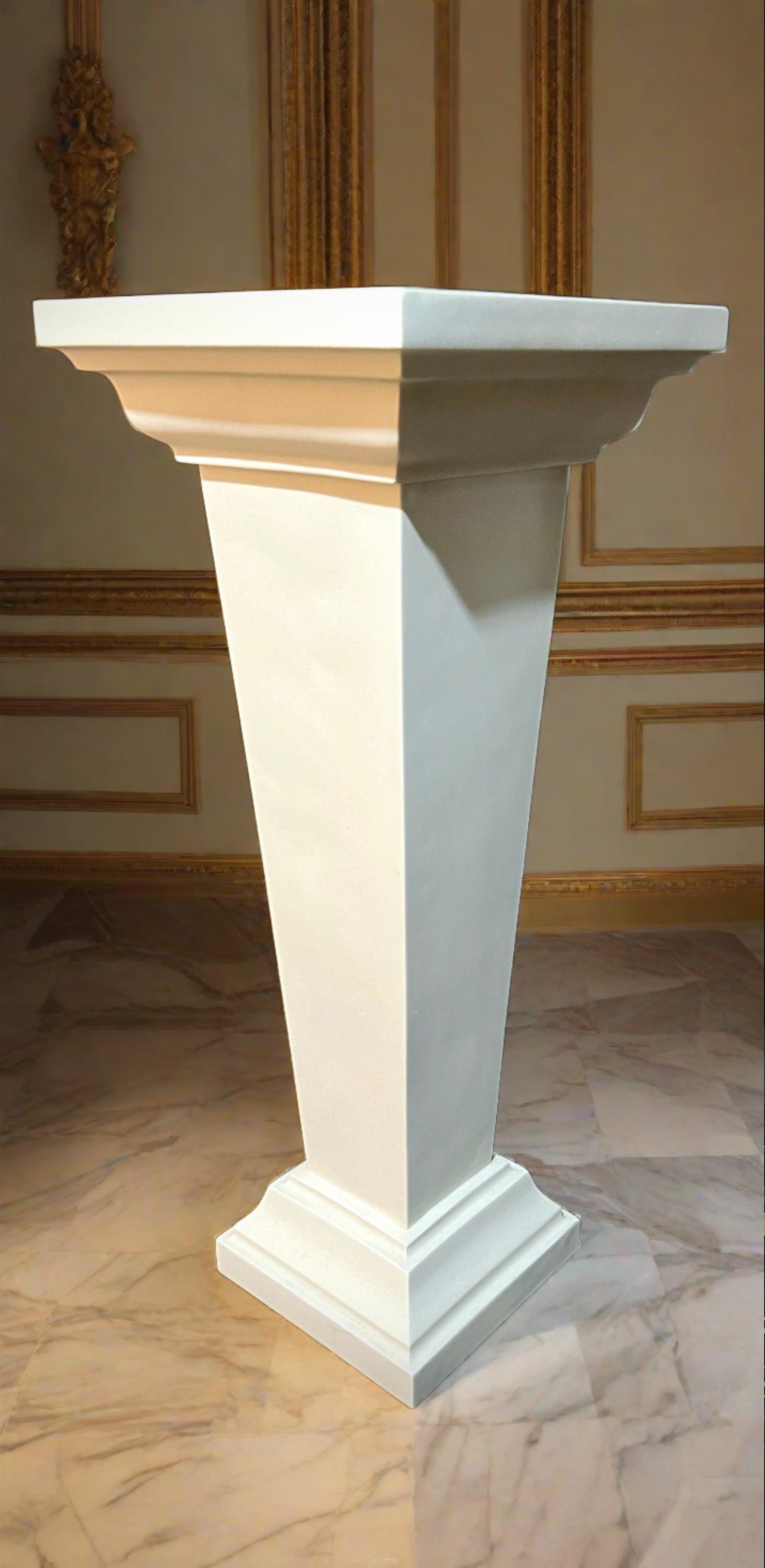 Small square tapered column – Sculptured Arts Studio