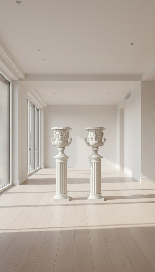 Fluted Column Wht