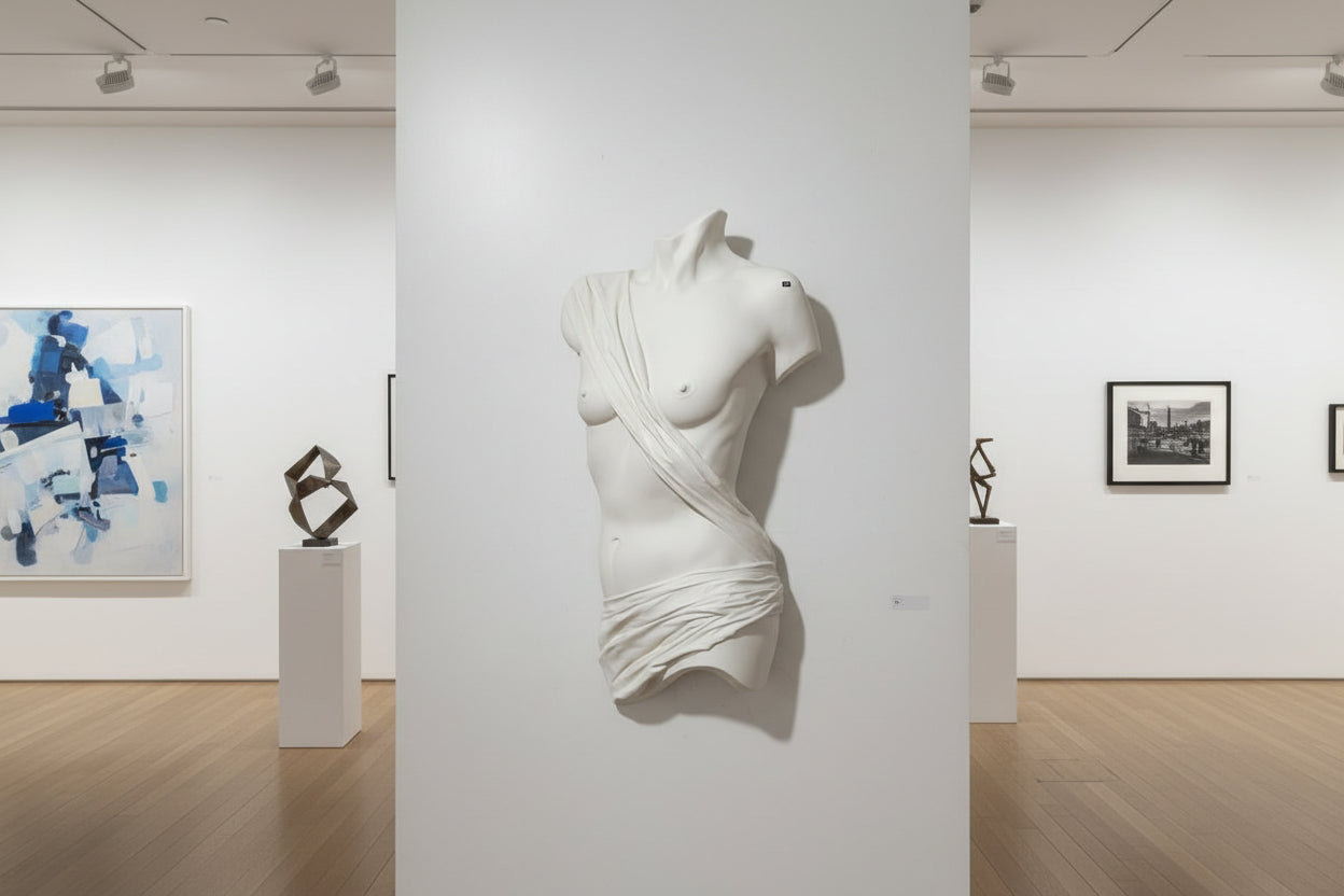 Life-Sized Sensual Wall Sculpture Titled 'Rosemary'