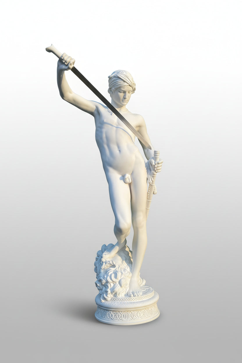 David Vanquishing Goliath Statue