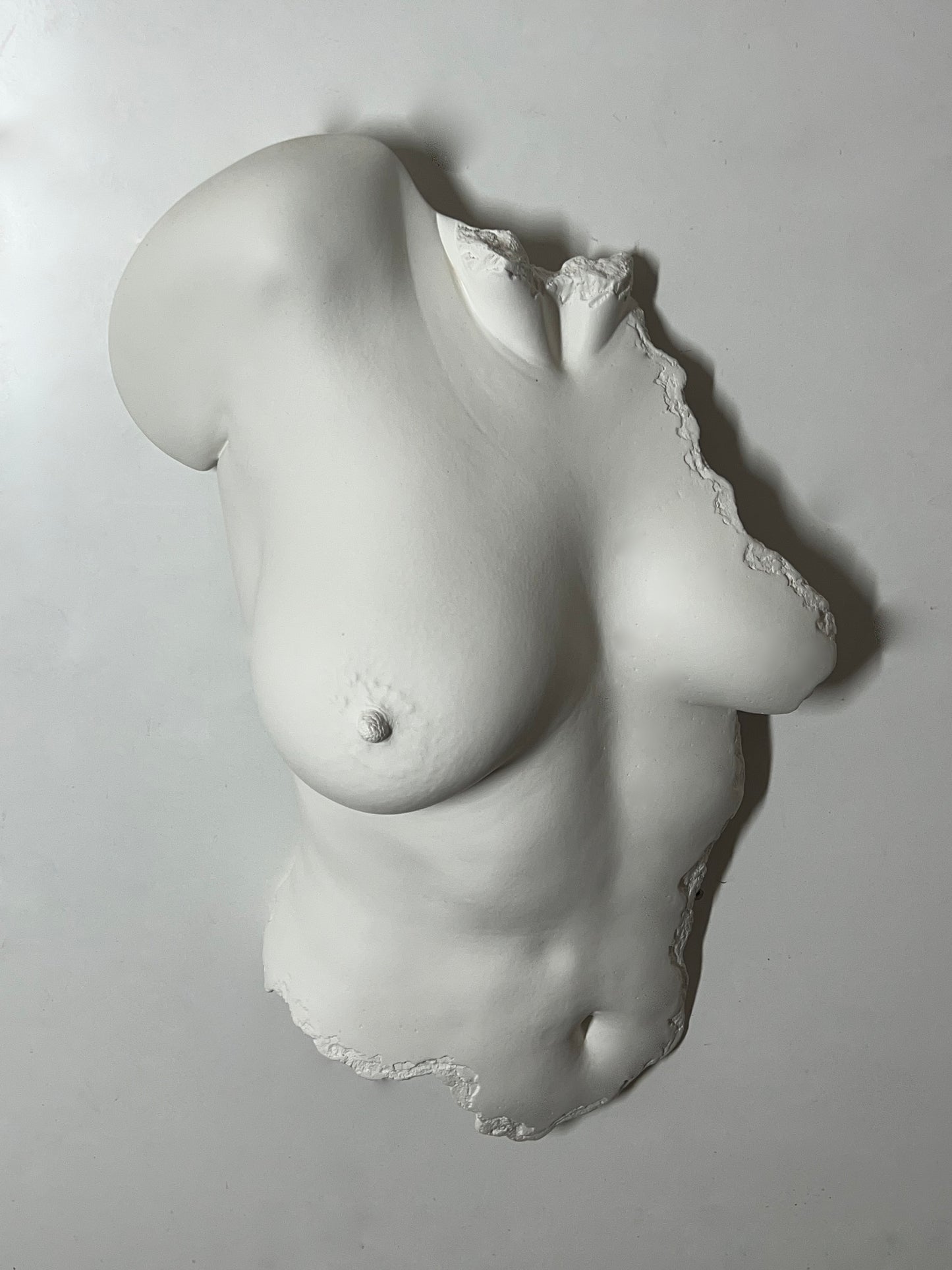 'Aurora' Life-Size Female Torso Wall Sculpture by Ken Clarke