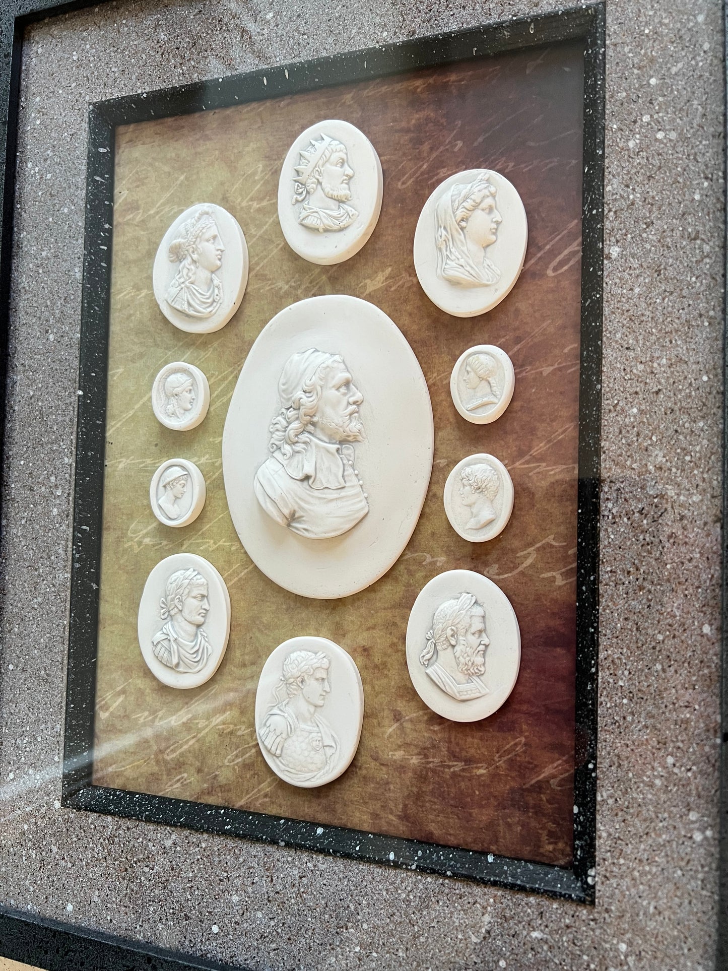 Intaglio Set On Calligraphy Parchment Paper